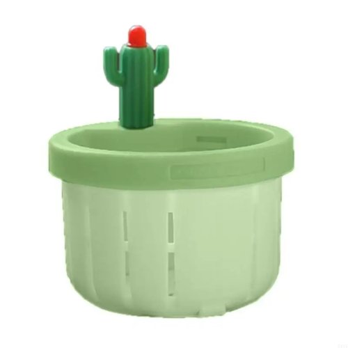 581E Panier égouttoir d'évier de cuisine multifonction avec motif cactus et vidage automatique