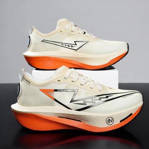 Marathon hardloopschoenen met carbon plaat, ademend en licht, voor heren en dames