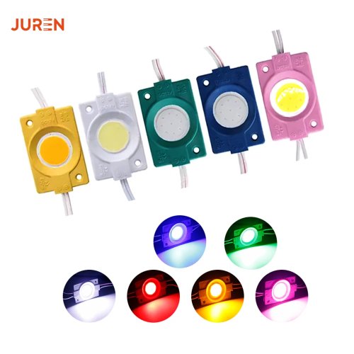1 un Módulo LED COB 12V IP65 à prova de água, para retroiluminação de placa/anúncio, branco vermelho verde azul amarelo