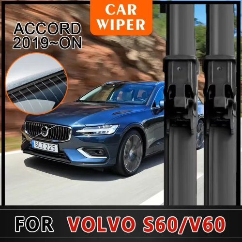 Wycieraczki do Volvo V60 S60 2019-2021, podgrzewane z rurkami spryskiwaczy, Akcesoria Samochodowe