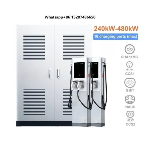 Borne de recharge rapide pour véhicules électriques commerciale 480kW, chargeur CCS 600A type split