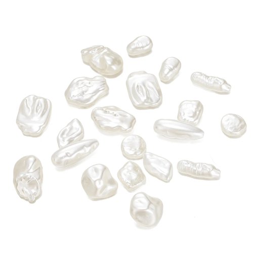 10 uds. Cuentas Separadoras de Perla Blanca, Cuentas de Acrílico ABS Imitación Perla para Hacer Bisutería, DIY Pulsera Collar Pendientes