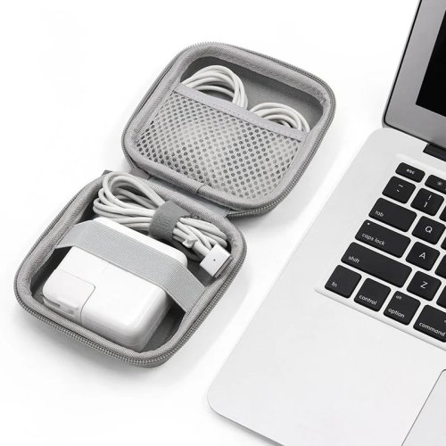Draagbare kabelorganizer voor oordopjes, oplader en USB-stick - Multifunctionele gadgettas