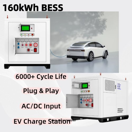 이동식 EV 충전기 160kWh, 오프그리드 DC 급속 충전 보조 배터리 (LiFePO4 배터리 포함)