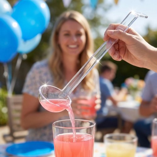 Lot de 3 louches en plastique pour punch, manche long de 13 pouces, cuillère à servir les boissons, accessoire de fête