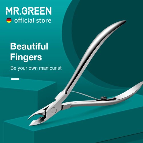 MR.GREEN nagelriemtang en manicureschaar van roestvrij staal, verwijdert dode huid, duwer en trimmer