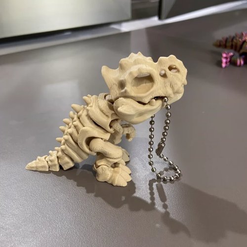 3D-печатная модель скелета тираннозавра рекса – Вращающиеся суставы, Декор и игрушка-антистресс, Подарок динозавр на детский день рождения, Брелок