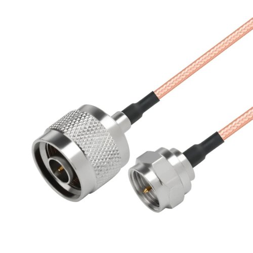 Kabel koncentryczny do modemu, przejściówka z wtykiem N na wtyk F, pigtail RG316 15 cm