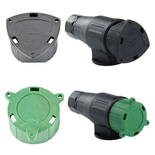 Cubierta para enchufe de remolque RV de 13 pines, protector de conector resistente al polvo y a los arañazos para remolque de camión y caravana