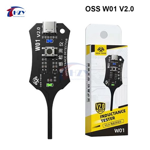 OSS W01 Inductor Detector, Coil Tester for Phone Motherboard Repair, Electromagnetic Induction Quick Fault Check