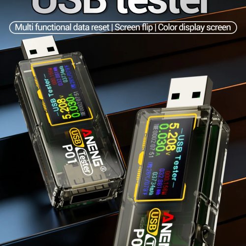ANENG P01 Testador USB Digital Visor Tensão DC Voltímetro Amperímetro Medidor de Potência DC 4-30V Voltímetro Amperímetro Carregador Capacidade multifunção