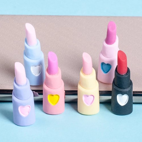 5 шт. Миниатюрная Милая Помада Имитация Косметика Макияж Модель DIY Игрушки для Аксессуаров для Кукольного Домика