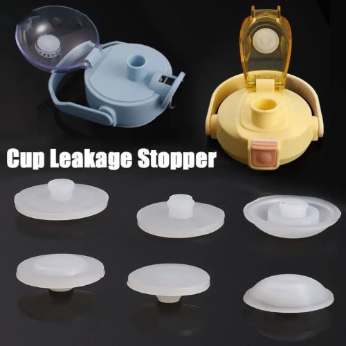 Silikon Flaschenverschluss Stopfen für Kaffeetasse, Reisebecher, Becher, Vakuumflasche, Wasserflasche (1/5 Stück)