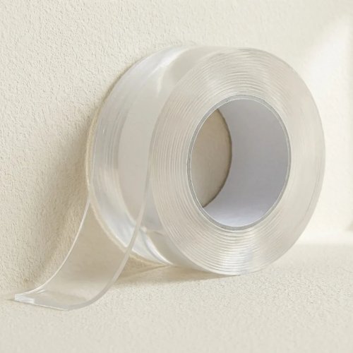 Băng dính hai mặt nano trong suốt, có thể tái sử dụng, giặt được, keo dính mạnh, không để lại dấu vết, dùng để trang trí tường tại nhà và văn phòng
