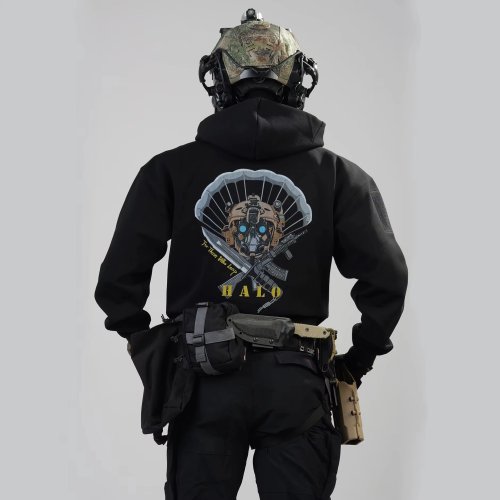 2026 Baru Hoodie Pria Taktis Paratrooper Militer Setelan Olahraga Luar Ruangan Musim Gugur Dingin