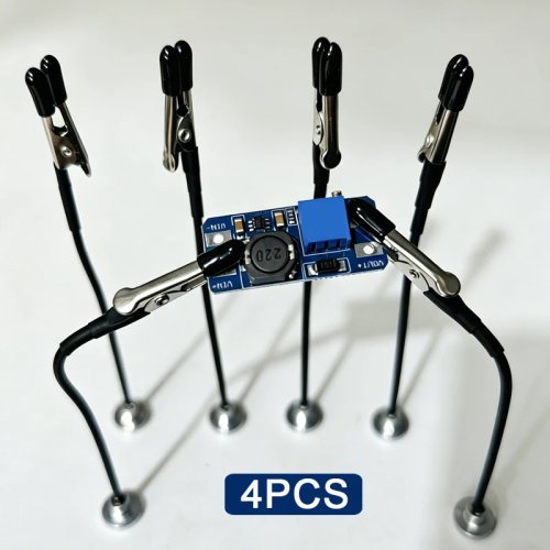 Pemegang PCB Third Hand Solder dengan Basis Magnet Kuat, Lengan Fleksibel, Penjepit Buaya untuk Perbaikan Elektronik