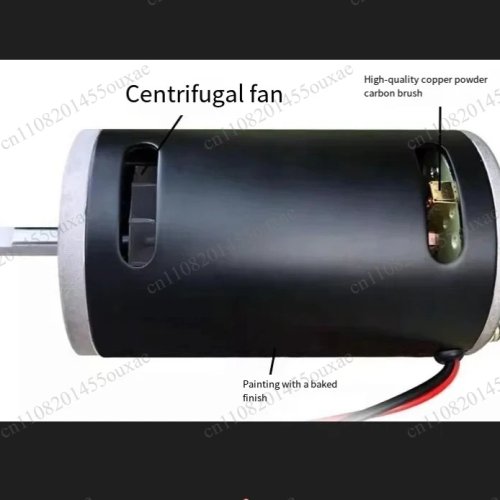 Hoog vermogen hogesnelheid DC-motor met permanente magneet voor bandschuurmachine en draaibank - 12V 300W 3600 tpm / 24V 500W 7000 tpm