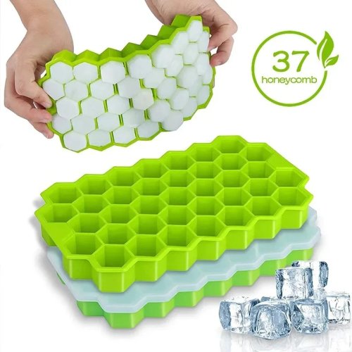 Honeycomb Ice Cube Tray - 37 Cavities, Without Lid, DIY Ice Mold