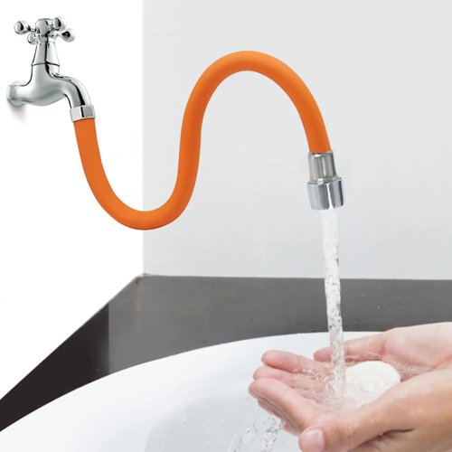 Wasserhahn-Verlängerungsrohr fürs Bad, 360° drehbar, Spritzschutzdüse, Universal