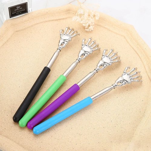Dụng cụ gãi lưng kính thiên văn có thể kéo dài với móng vuốt massage – Giảm ngứa và thư giãn lưng