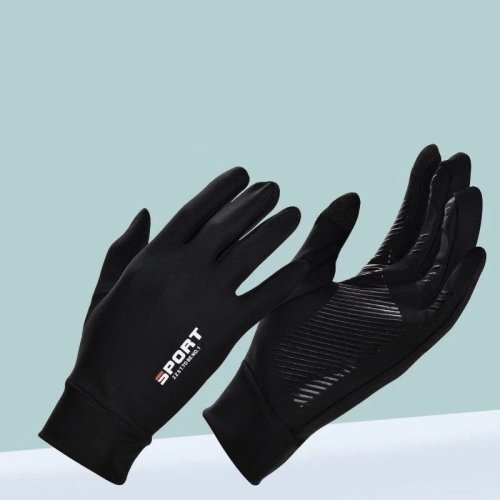 Gants d'été en soie de glace tactiles, antidérapants, imperméables, protection solaire pour sports de plein air, pêche, vélo