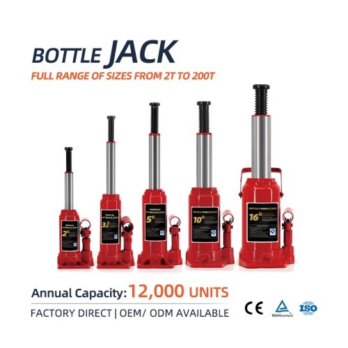 油圧ボトルジャッキ 2-5トン 車用 CE ISO認証 揚程80mm