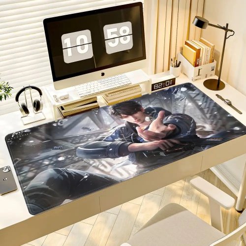 Mousepad gaming Love and Deepspace Caleb – Tappetino per mouse anime stampa HD per PC da ufficio, laptop, desktop, regalo per ragazza