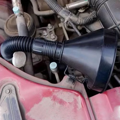 Funil para Motor de Carro, Moto e Camião com Filtro e Coador, Mangueira de Extensão, Ferramenta Essencial para Abastecer