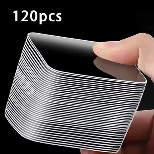 Cinta adhesiva de doble cara súper fuerte, reutilizable, transparente, impermeable, calcomanías de pared para el hogar