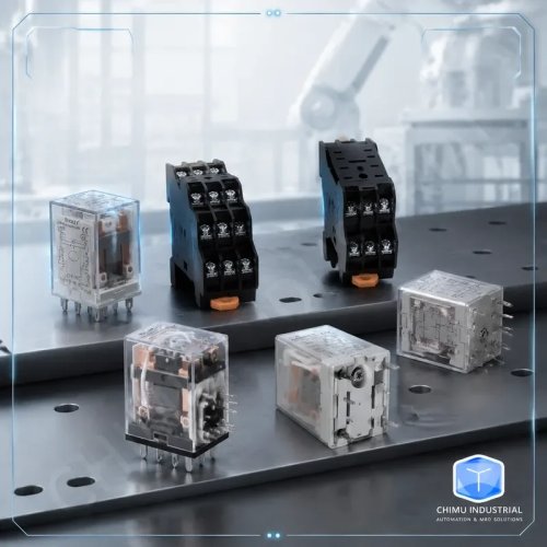 Relais électromagnétique CHIMU INDUSTRIAL HH52P MY2NJ 8 broches contact argenté avec voyant, DC/AC