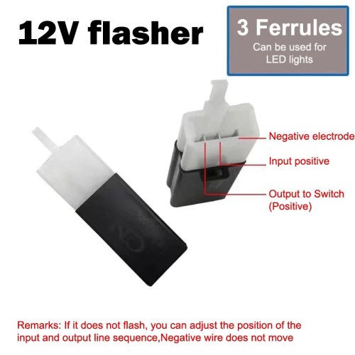 Relais clignotant universel 12V LED pour moto, voiture, scooter - Contrôleur de clignotants