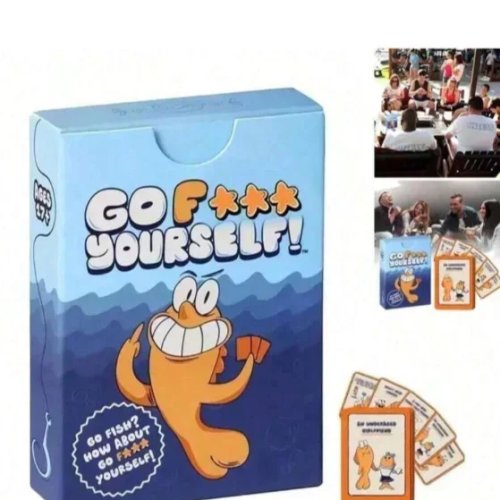 Permainan Kartu Go Fish – Kado Lucu, Game Pesta Menghibur untuk Malam Keluarga, 2+ Pemain