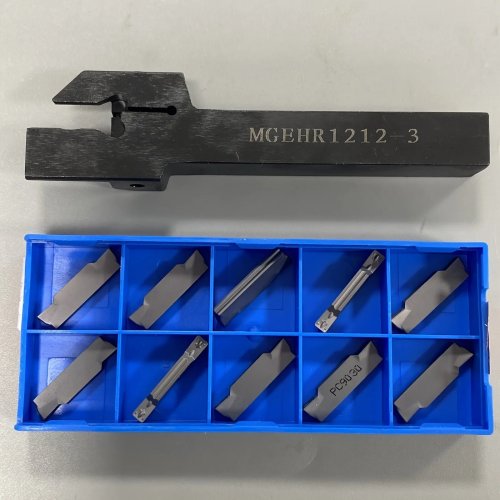 10-teiliges Set Drehmeißelhalter für Abstech- und Einstichwerkzeuge mit MGMN300-Wendeplatten und Schlüssel