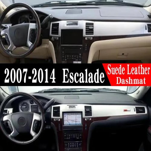 สำหรับ Cadillac Escalade G3 2007-2014 แผ่นรองแผงหน้าปัด กันลื่น กันรังสี UV ครอบ