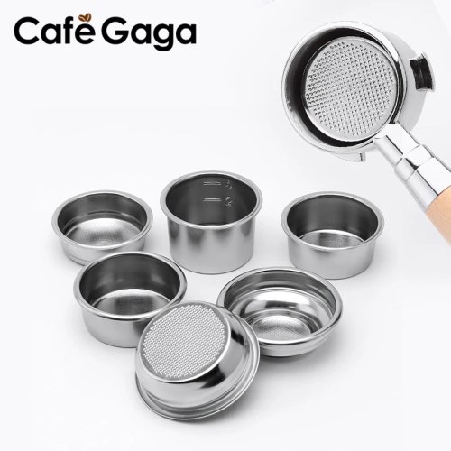 Espresso Siebträger Filterkorb 51/54/58mm Edelstahl für Bottomless Portafilter
