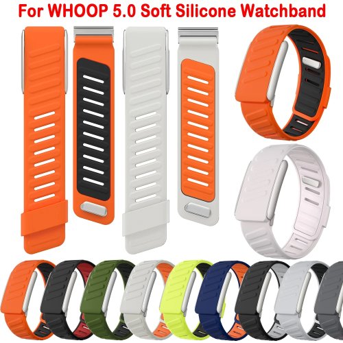 Dây đeo silicone thể thao cho Whoop 5.0, dây thay thế có thể điều chỉnh và thoáng khí