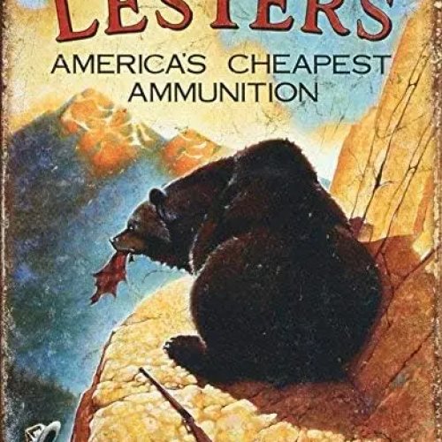 Unoopler Lesters Жестяная Вывеска Охота и Боеприпасы