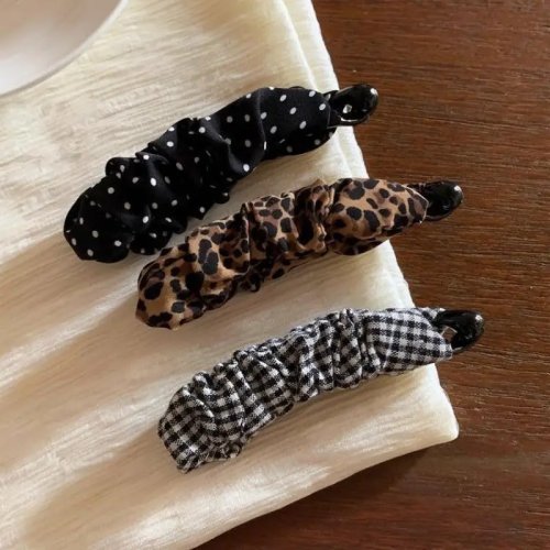 Clip per capelli a banana vintage con motivo leopardo per donne e ragazze, dolce fermaglio, accessorio moda, regalo