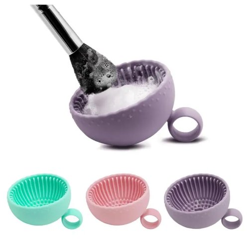 1 Stuks Premium Silicone Makeupkwastenreiniger met Scrubber, Antislip, Snel en Diep Reinigen voor alle Gezichtsborstels