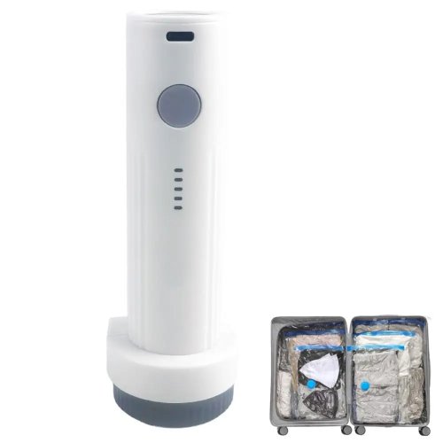 Oplaadbare elektrische vacuümpomp voor compressiezakken - draagbaar, stil, mini voor op reis