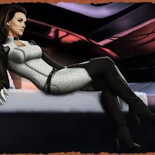 Vintage Metalen Bord Miranda Lawson Mass Effect 2 - Retro Videogame Blikken Poster voor Muurdecoratie Thuis, Bar, Keuken, Tuin