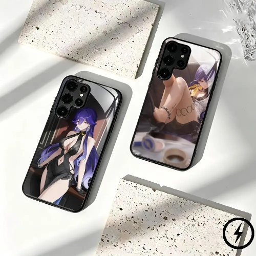 Funda para móvil Wuthering Waves Lorthera para Samsung S26 S25 S24 S23 S22 S21 S20 Plus Ultra Fold, Funda magnética de cristal