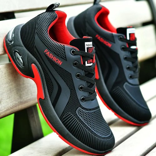 Męskie Buty Sportowe Casual, Oddychające, Antypoślizgowe, Wytrzymałe, do Biegania