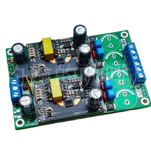 Modulo di alimentazione duale DC 12V uscita positiva e negativa doppio canale con controllo remoto per auto