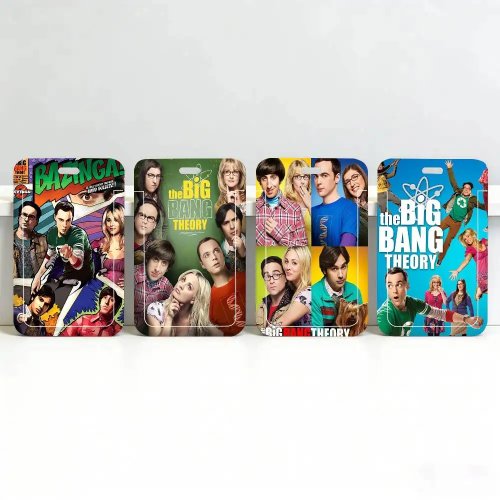 حامل بطاقات معلق بالرقبة أسود من The Big Bang Theory لبطاقات الطلاب وبطاقات الحرم الجامعي