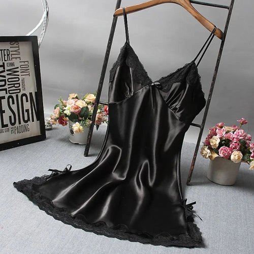 Camisola de Encaje Sexy Baby Doll Pijama para Dormir Mujer