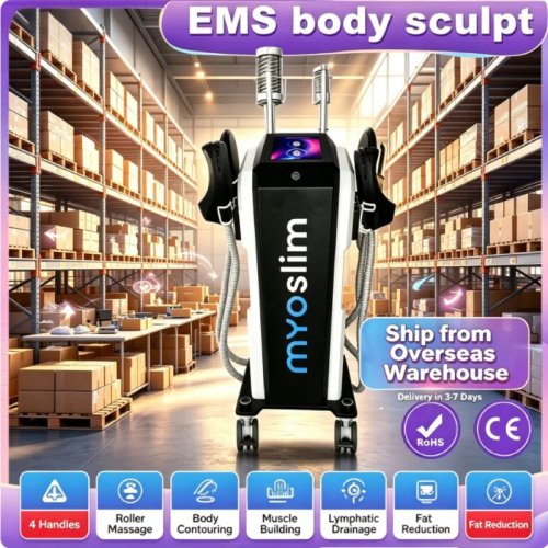 MYOSLIM EMS Body Sculpting Machine - 4 Handles Rolling Massage for Weight Loss & Anti-Cellulite