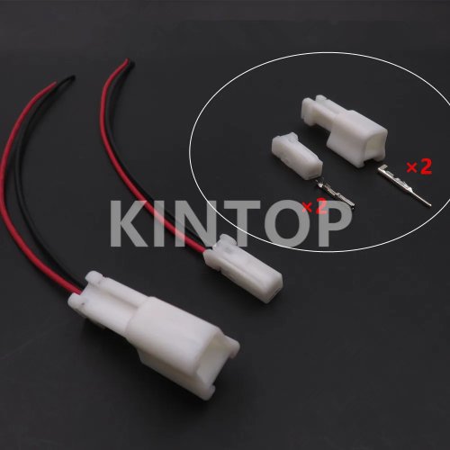 1 Set 2 Pin Konektor Kabel Mobil 6098-5071 6098-5070, Soket Lampu Ambient untuk Honda Toyota