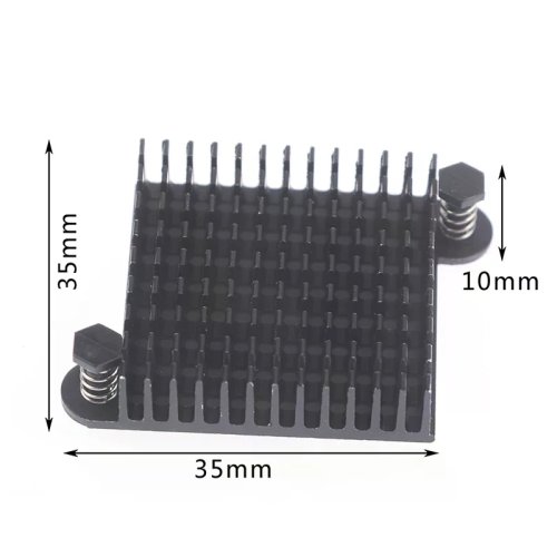 1PC Aluminum Heatsink 35x35x10mm Cooling Pad for North/South Bridge Chipset Radiator