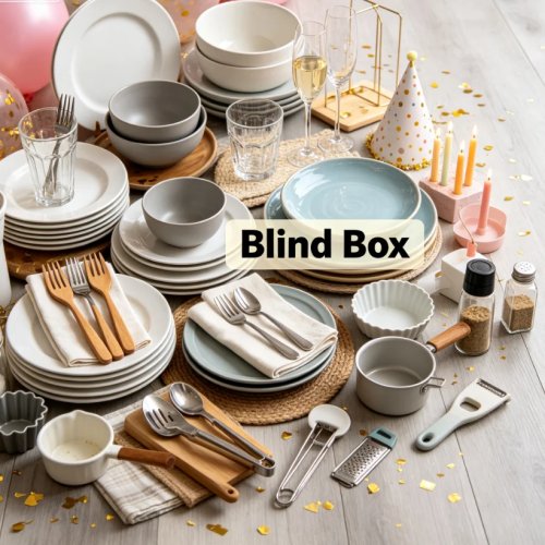 Boîte mystère de vaisselle style occidental – surprises intéressantes